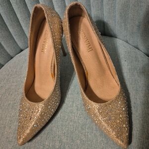 Sparkling Gold Heels